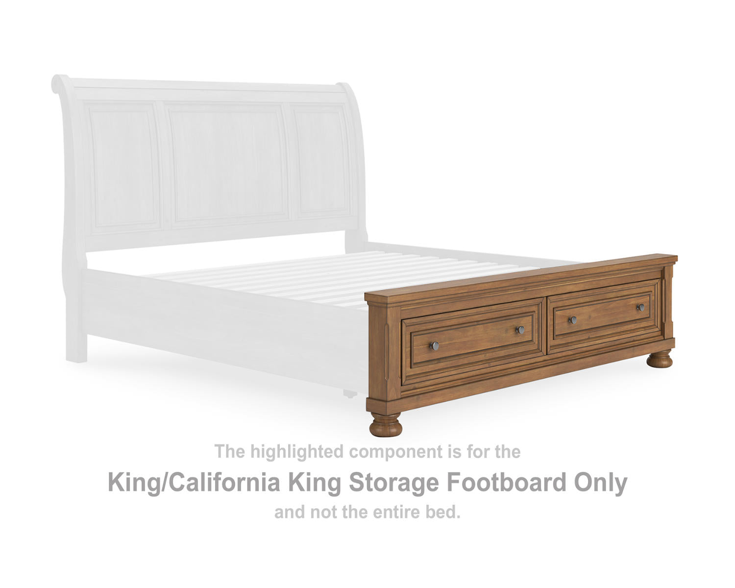 Feddinger King/California King Storage Footboard