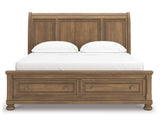 Feddinger California King Storage Sleigh Bed