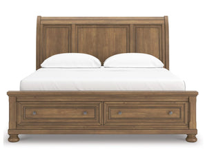 Feddinger California King Storage Sleigh Bed