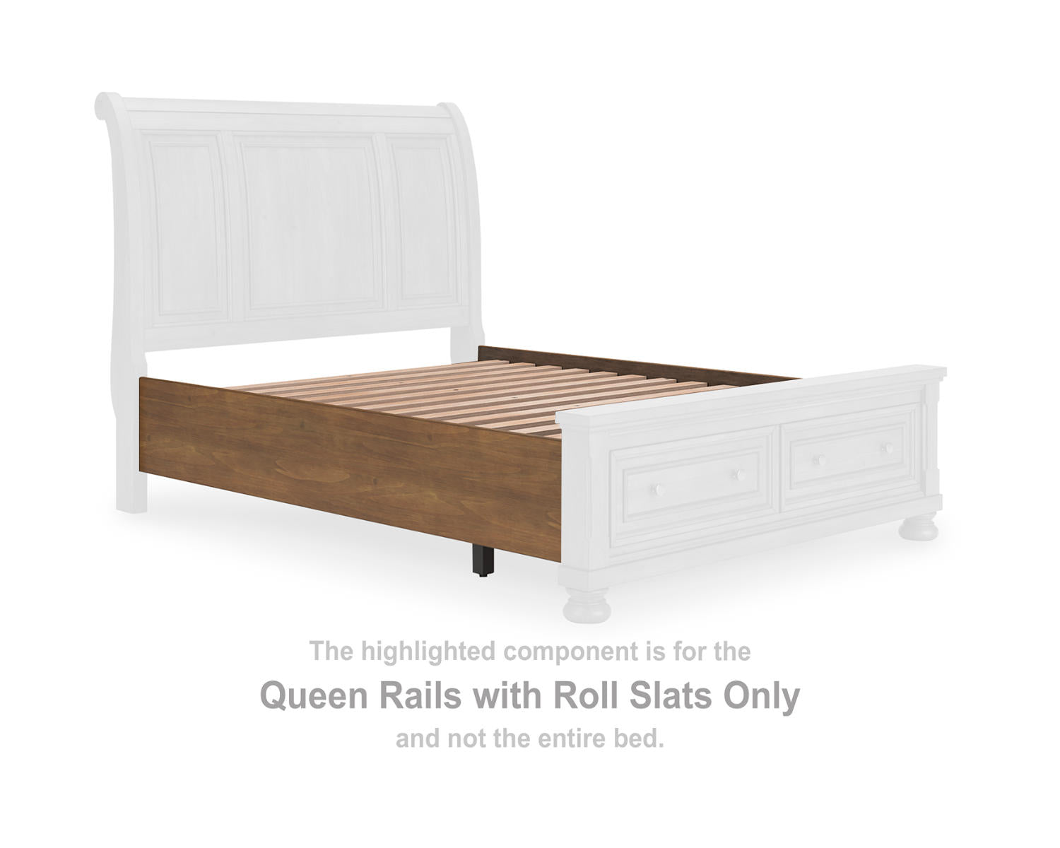 Feddinger Queen Rails with Roll Slats