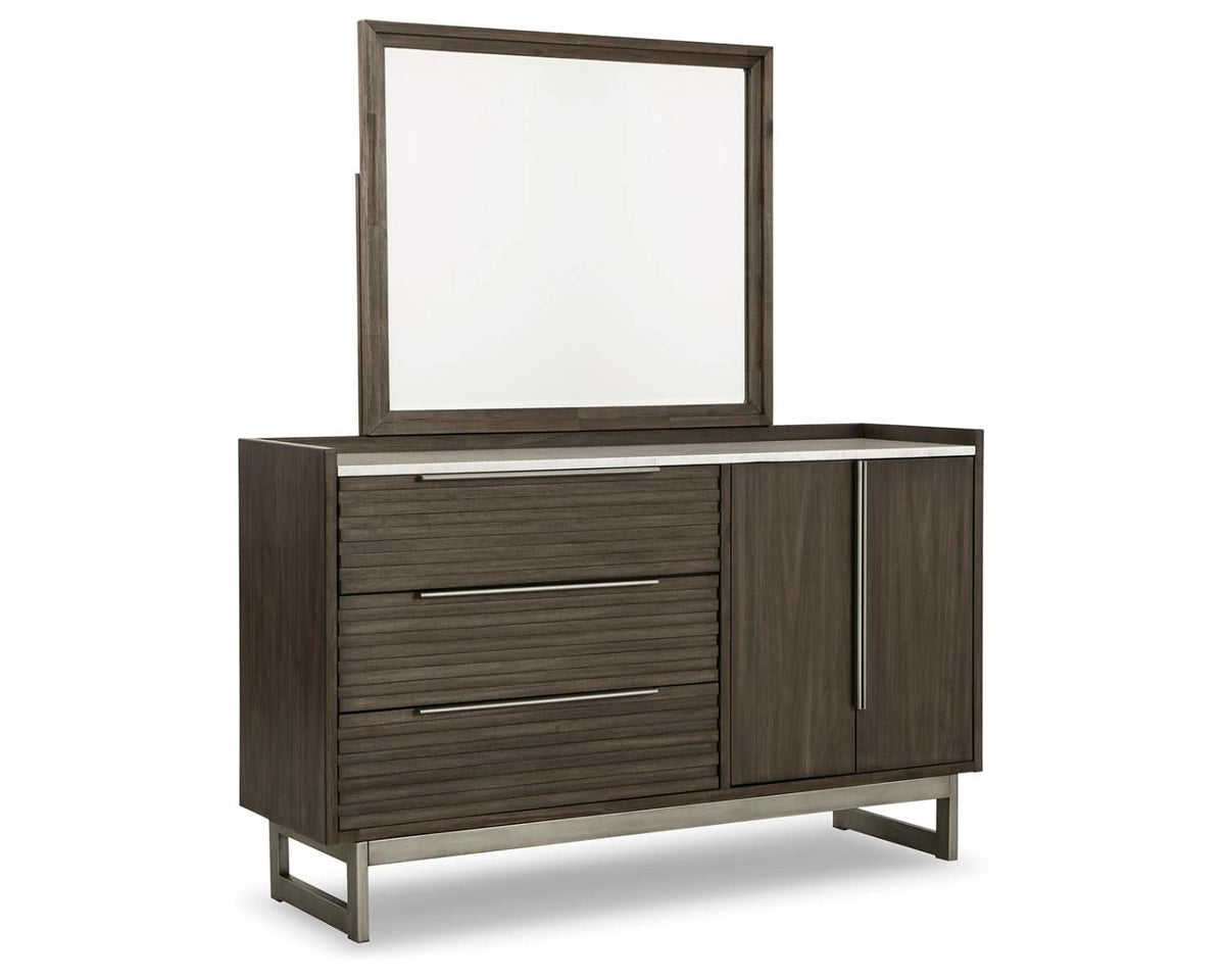 Arkenton Queen Panel Bed, Dresser and Mirror