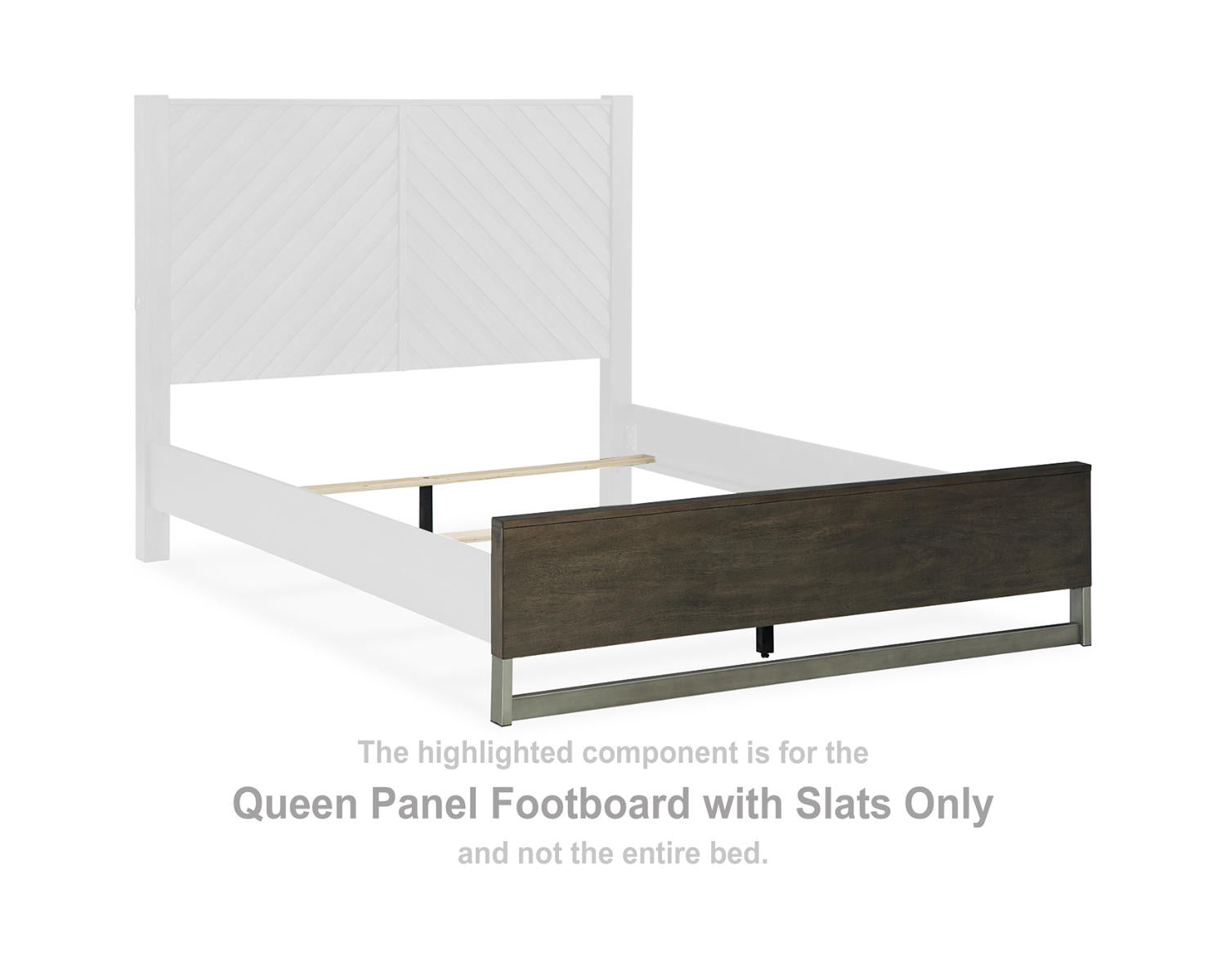Arkenton Queen Panel Footboard with Slats