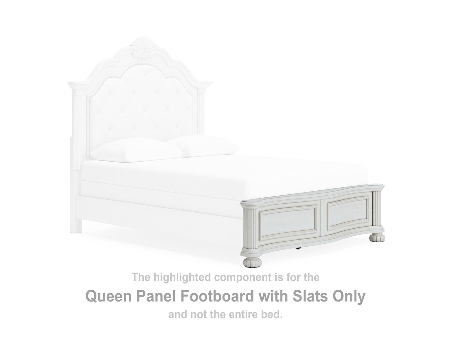Montelaine Queen Panel Footboard with Slats