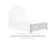 Montelaine Queen Panel Footboard with Slats