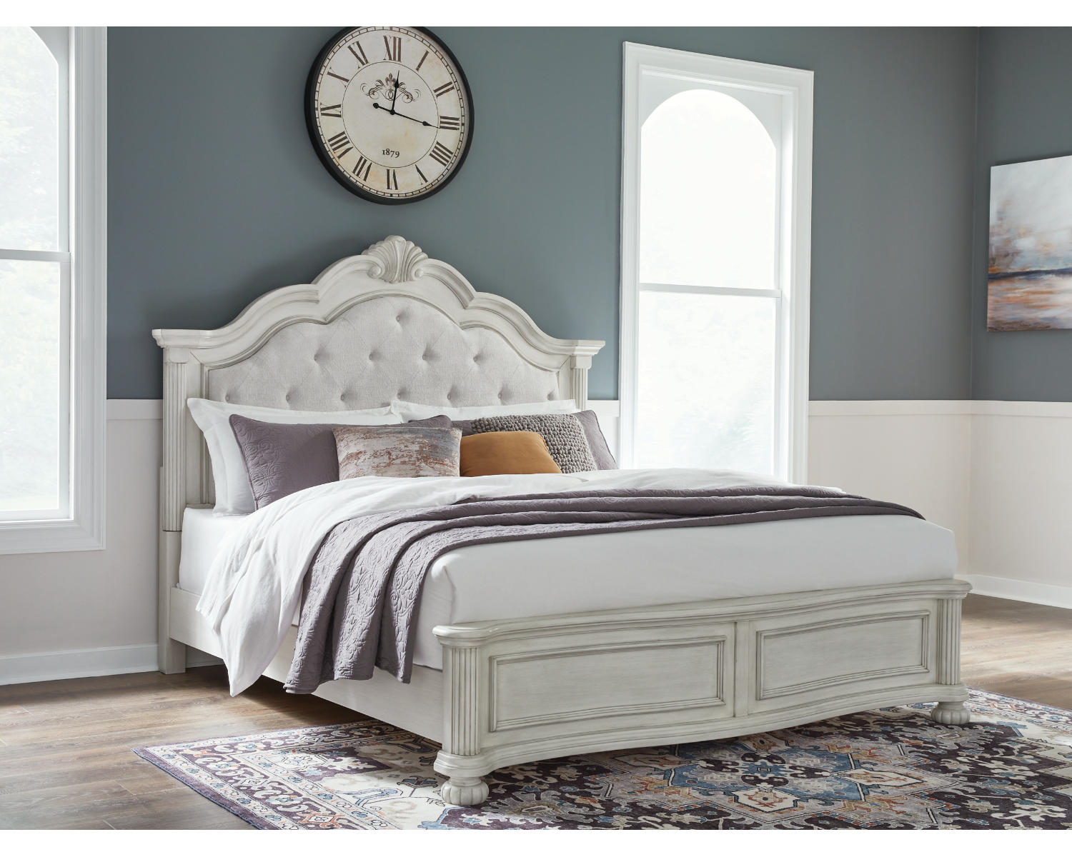 Montelaine King Upholstered Panel Bed