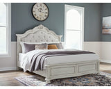 Cama tapizada Montelaine California King con paneles