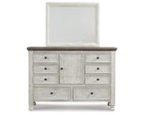 Havalance King Sleigh Bed with Storage, Dresser and Mirror