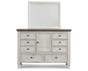 Havalance King Sleigh Bed with Storage, Dresser and Mirror