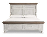 Havalance King Poster Bed with 2 Storage Drawers