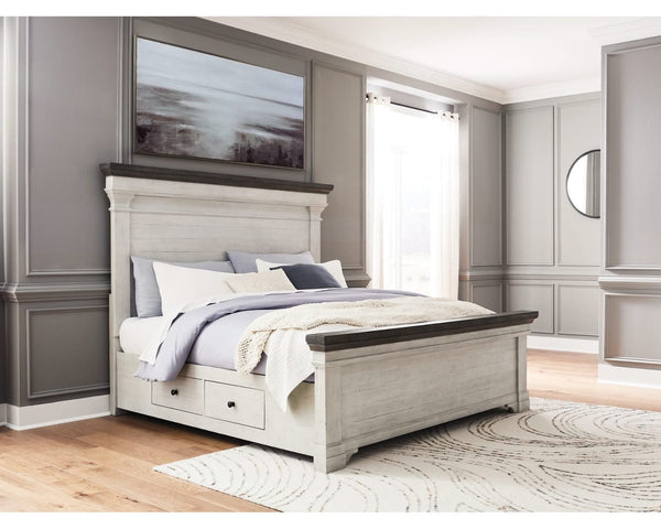 Cama con almacenamiento Havalance California King con paneles
