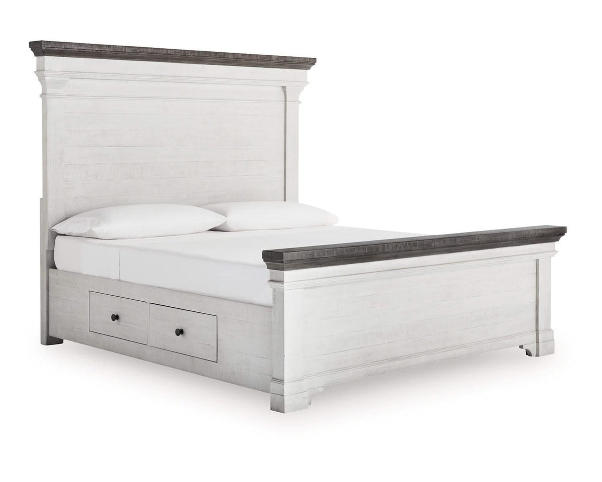 Cama con almacenamiento Havalance California King con paneles