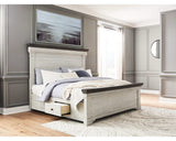 Cama con almacenamiento Havalance California King con paneles