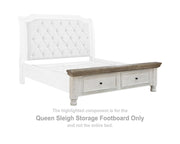 Havalance Queen Sleigh Storage Footboard