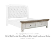 Havalance King/California King Sleigh Storage Footboard