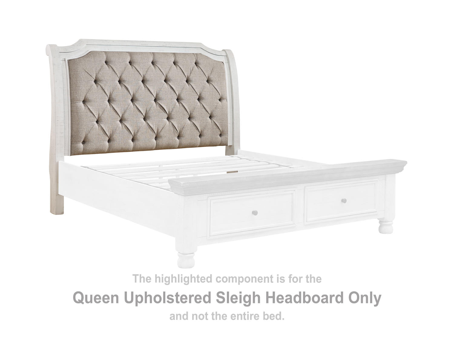 Havalance Queen Upholstered Sleigh Headboard