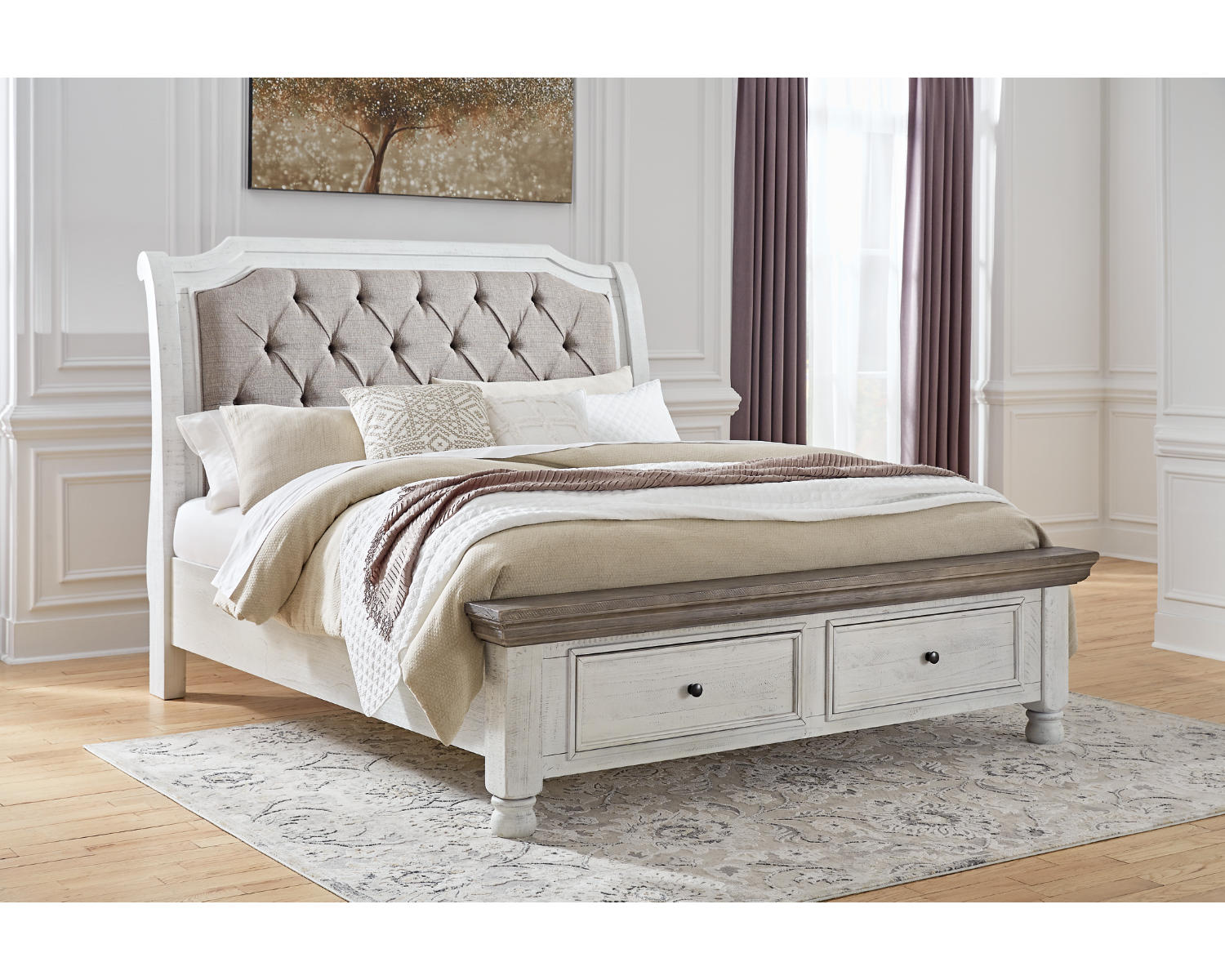 Havalance King Sleigh Bed with Storage