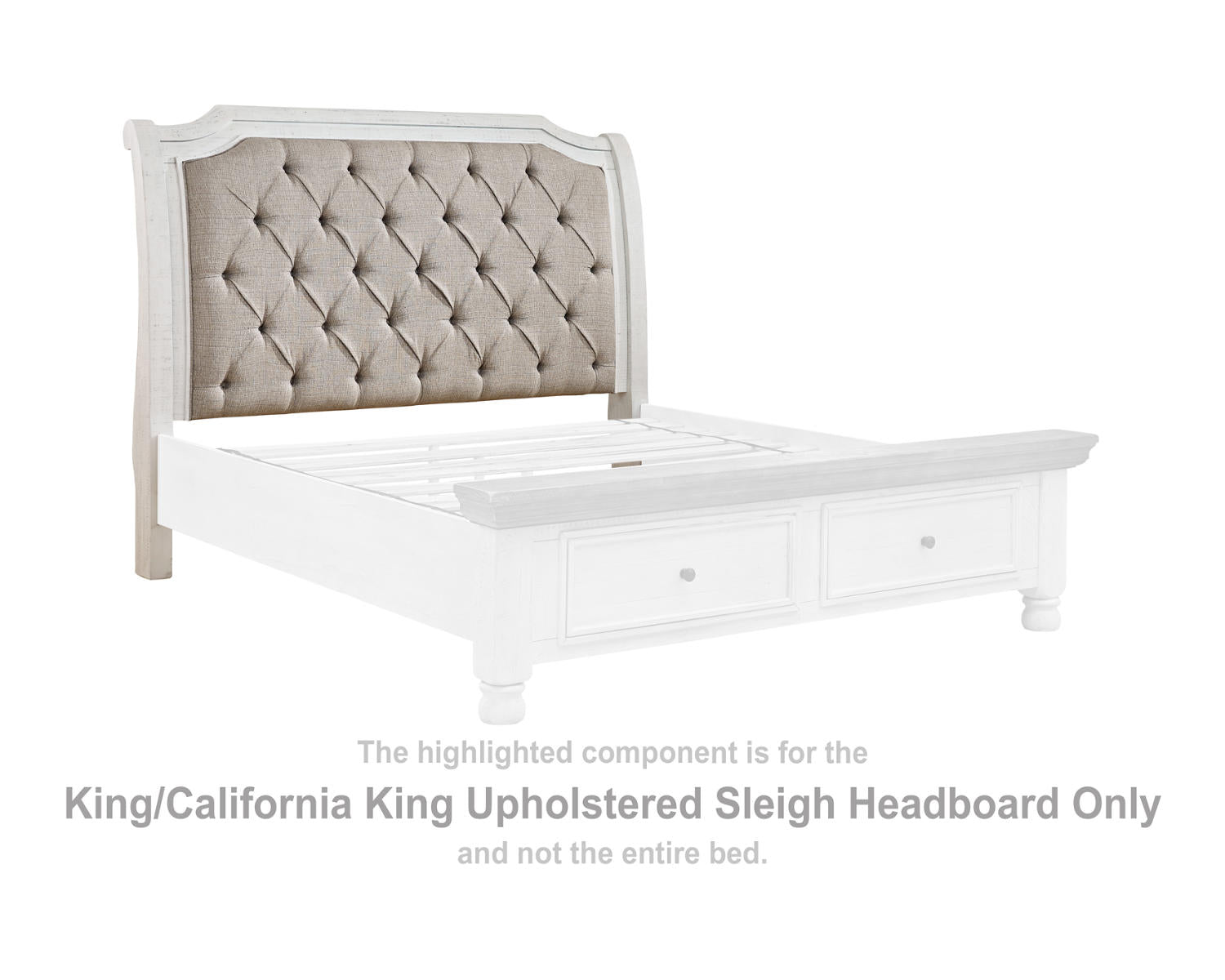 Havalance King/California King Upholstered Sleigh Headboard