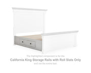 Havalance California King Storage Rails with Roll Slats