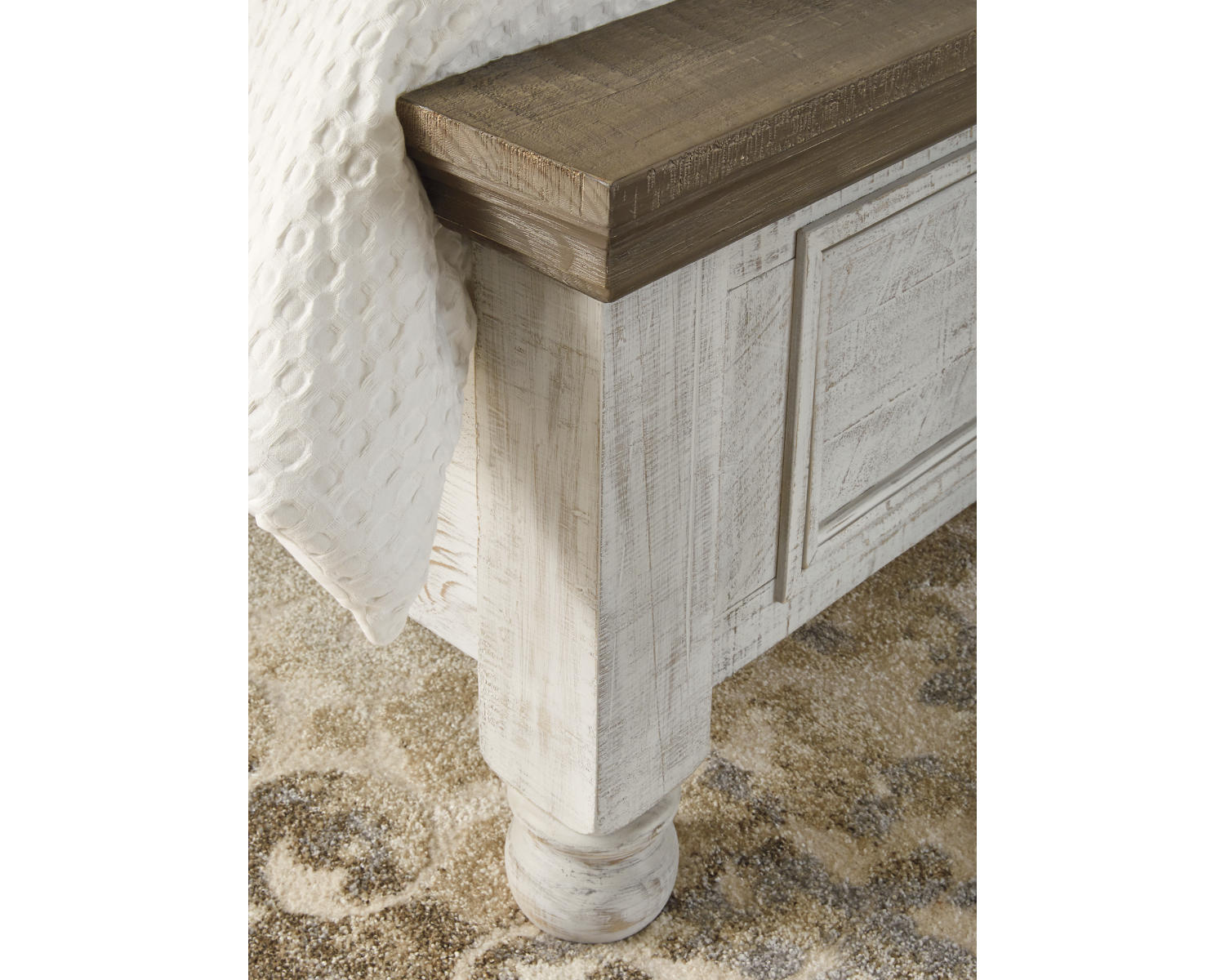 Havalance Queen Poster Bed with 2 Storage Drawers
