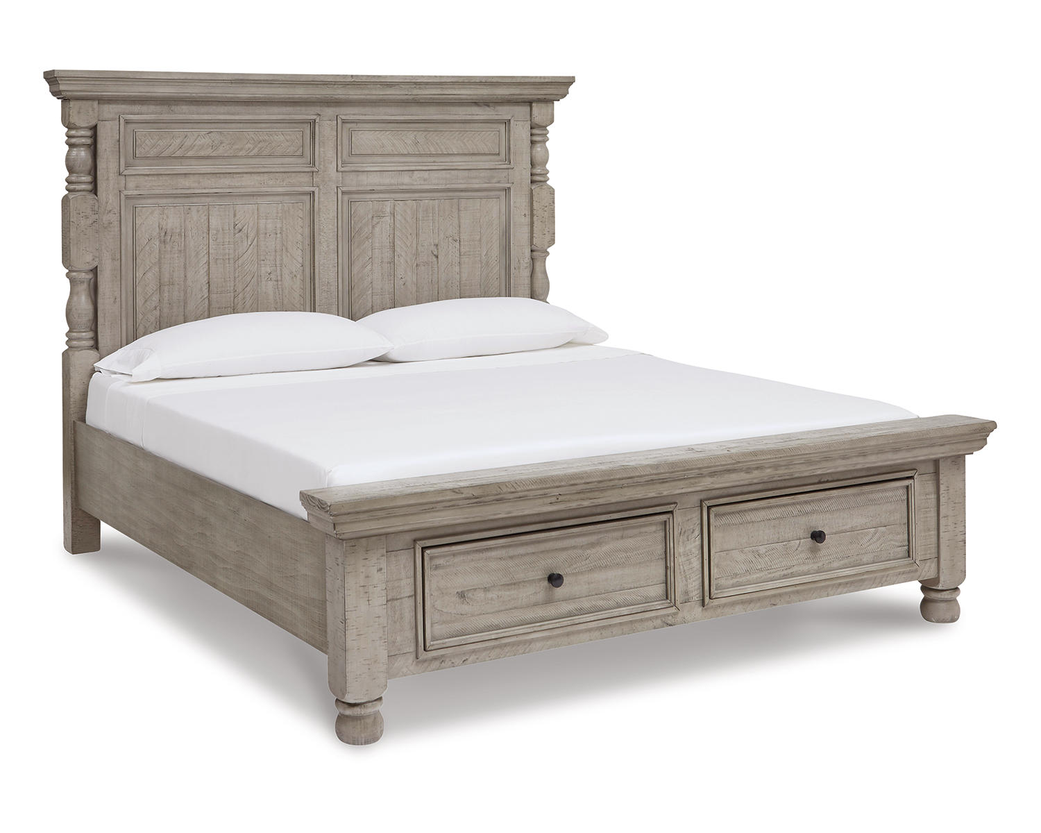 Harrastone Queen Panel Bed, Dresser and Mirror
