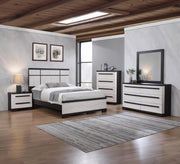 REMINGTON NIGHT STAND CHALK/EBONY