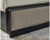 Cama tapizada Rowanbeck California King con paneles