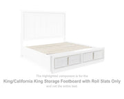 Chalanna King/California King Storage Footboard with Roll Slats