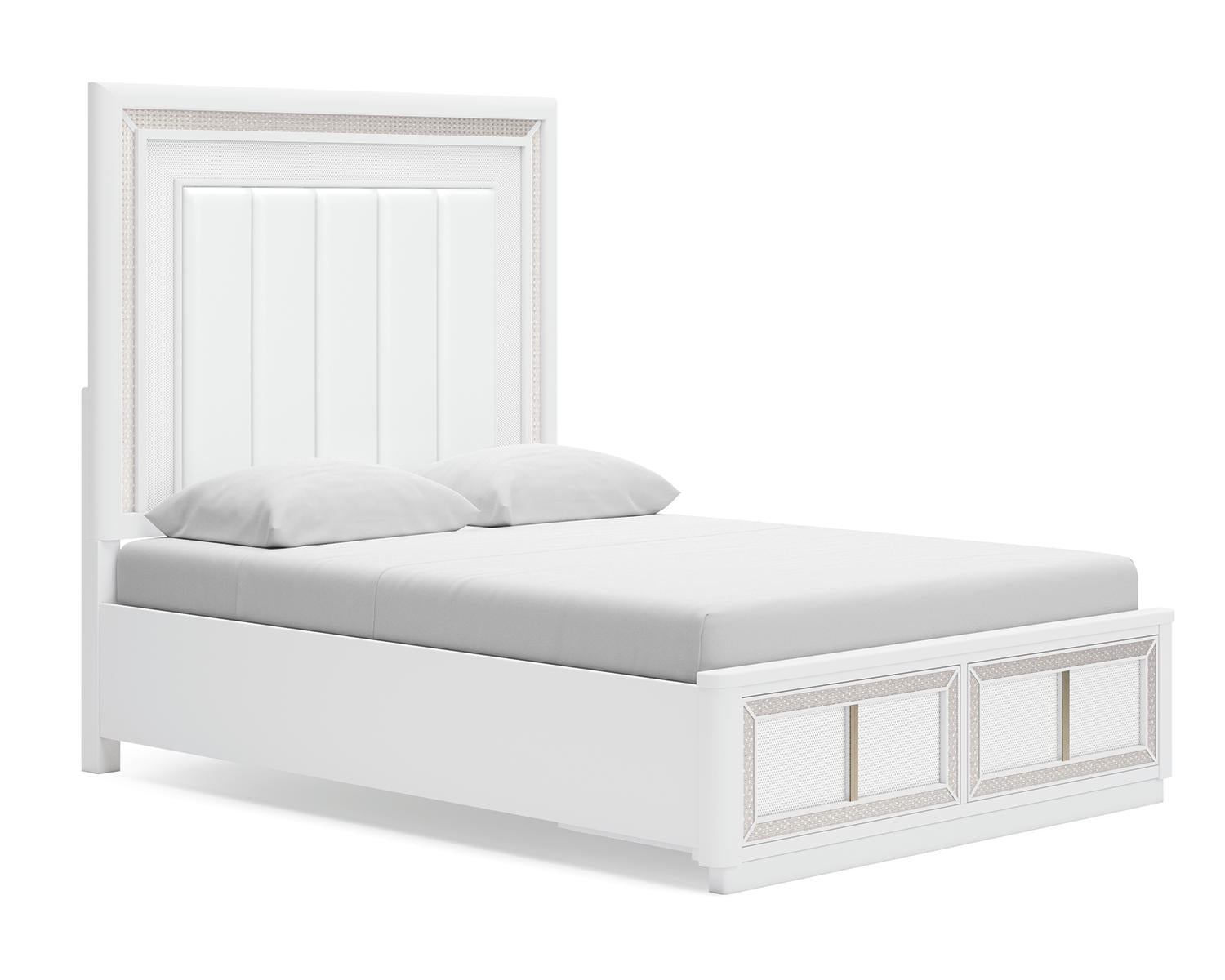 Chalanna Queen Panel Storage Bed and Nightstand