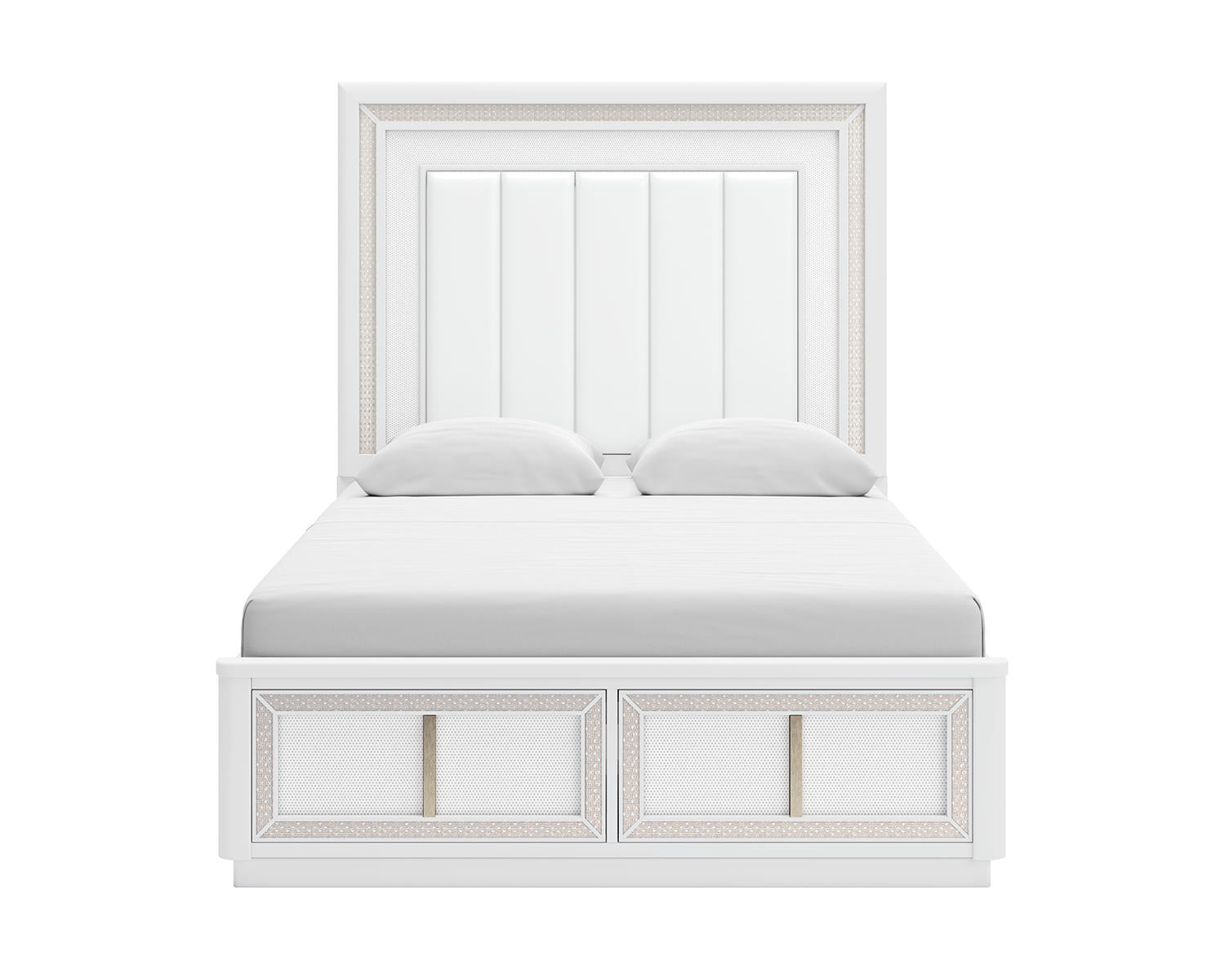 Chalanna Queen Panel Storage Bed and Nightstand
