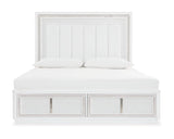 Chalanna Queen Upholstered Storage Bed, Dresser and Mirror