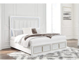 Cama tapizada Chalanna California King con almacenaje