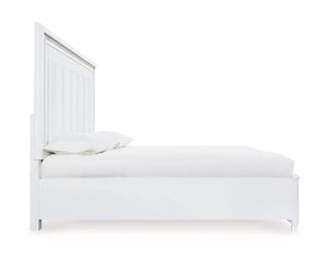 Cama tapizada Chalanna California King con almacenaje