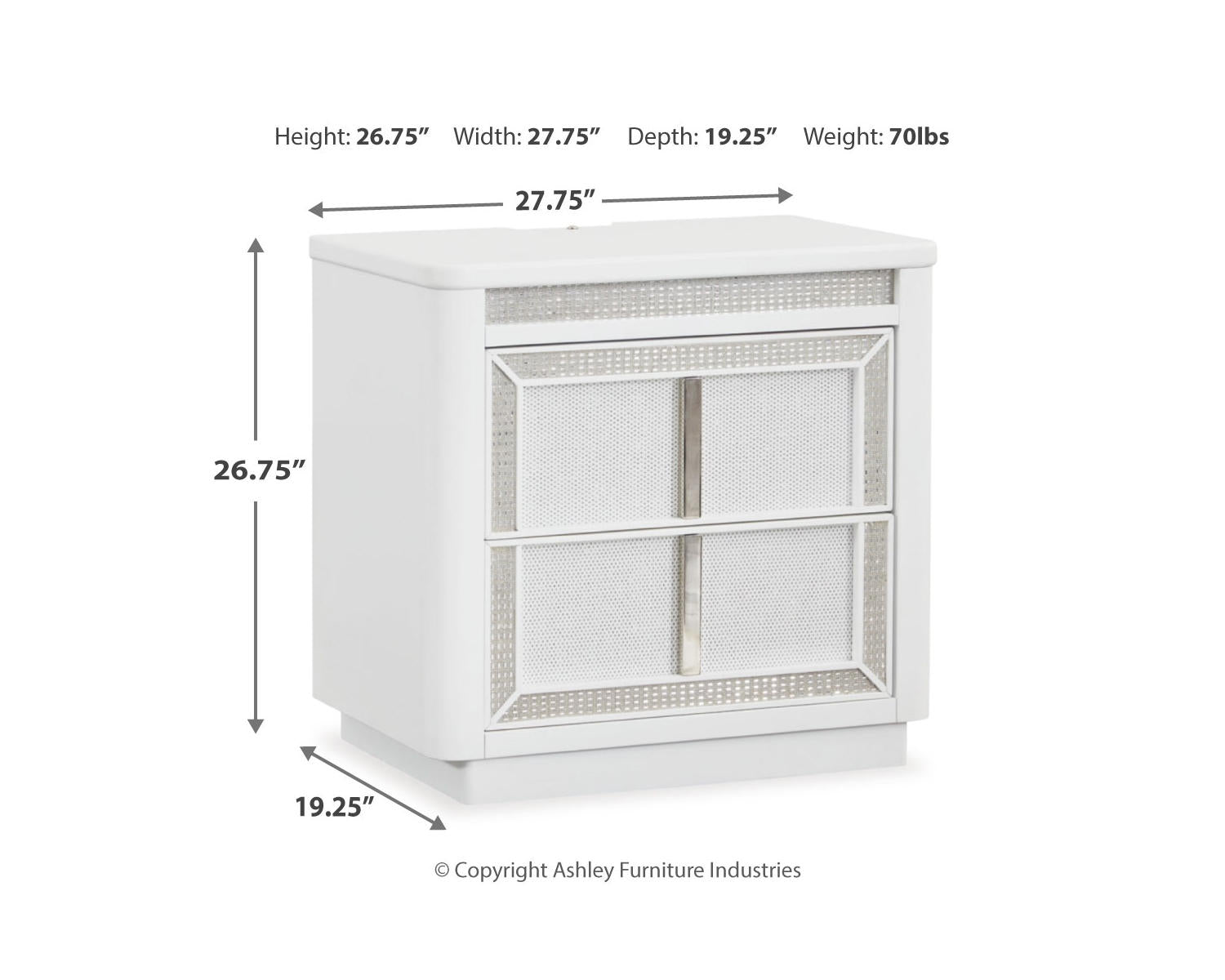 Chalanna Queen Panel Storage Bed and Nightstand