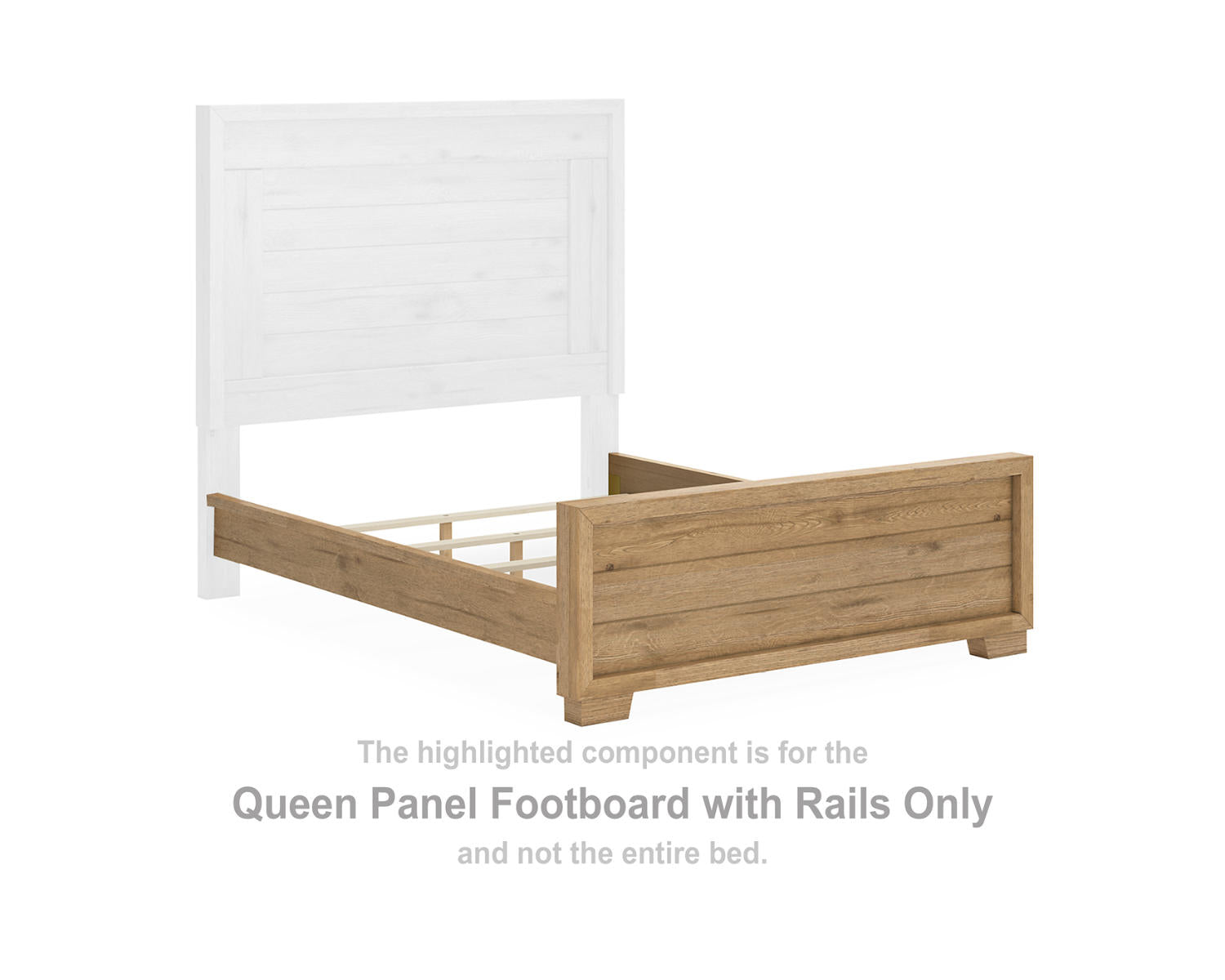 Galliden Queen Panel Footboard with Rails