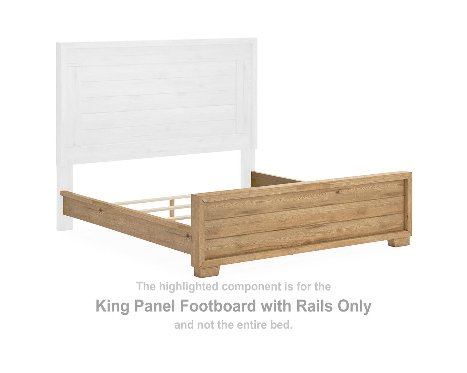 Galliden King Panel Footboard with Rails
