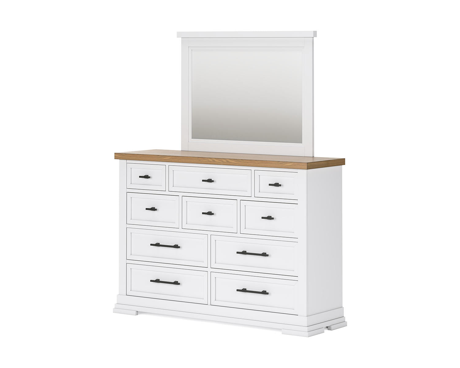 Ashbryn King Panel Storage Bed, Dresser and Mirror