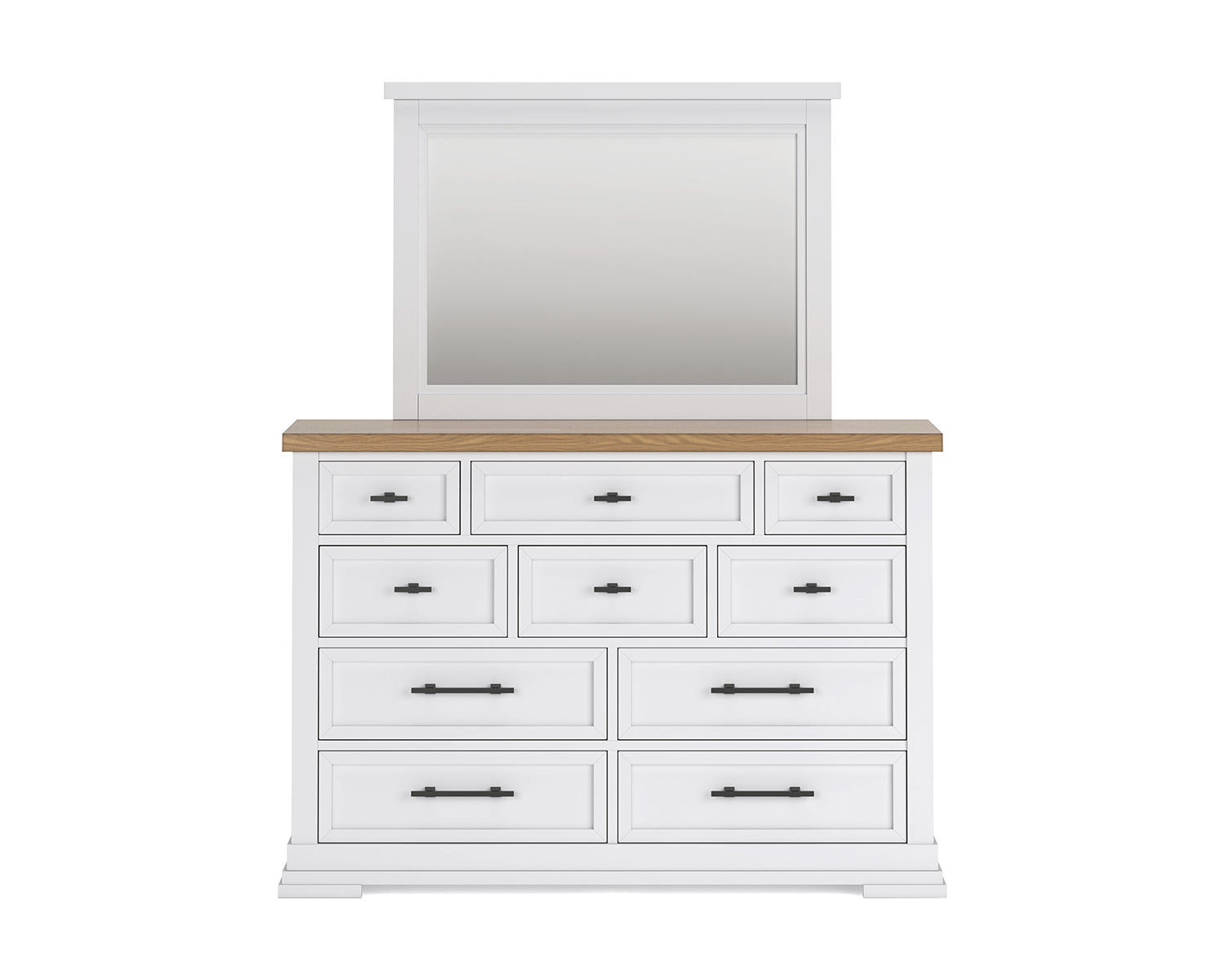 Ashbryn Queen Panel Storage Bed, Dresser and Mirror