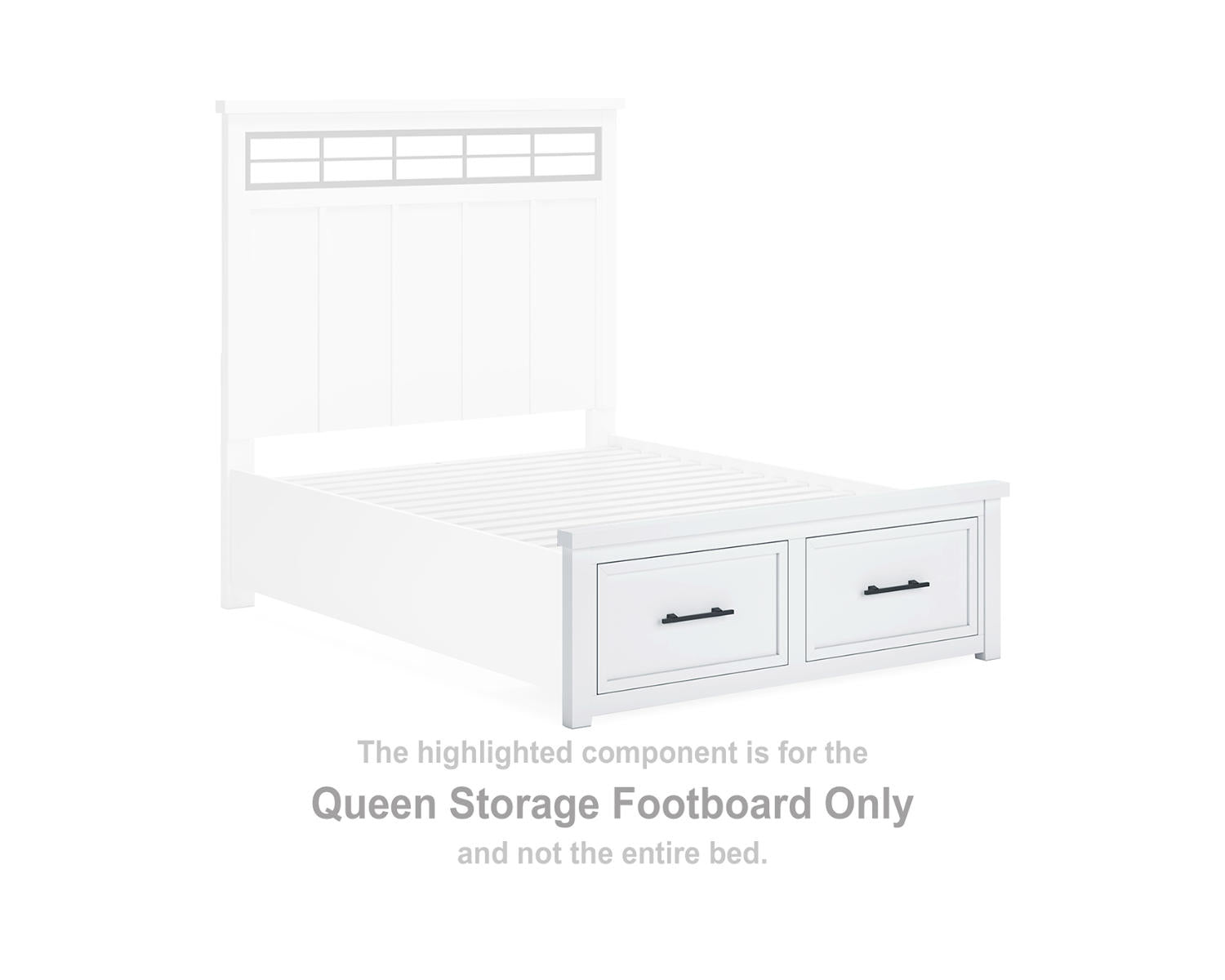 Ashbryn Queen Storage Footboard