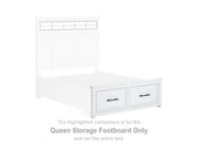 Ashbryn Queen Storage Footboard