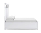 Cama Queen Ashbryn con almacenamiento, tocador y espejo