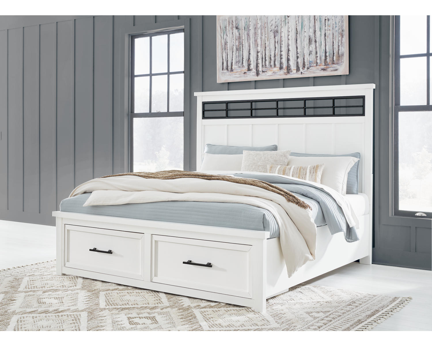 Ashbryn California King Panel Storage Bed