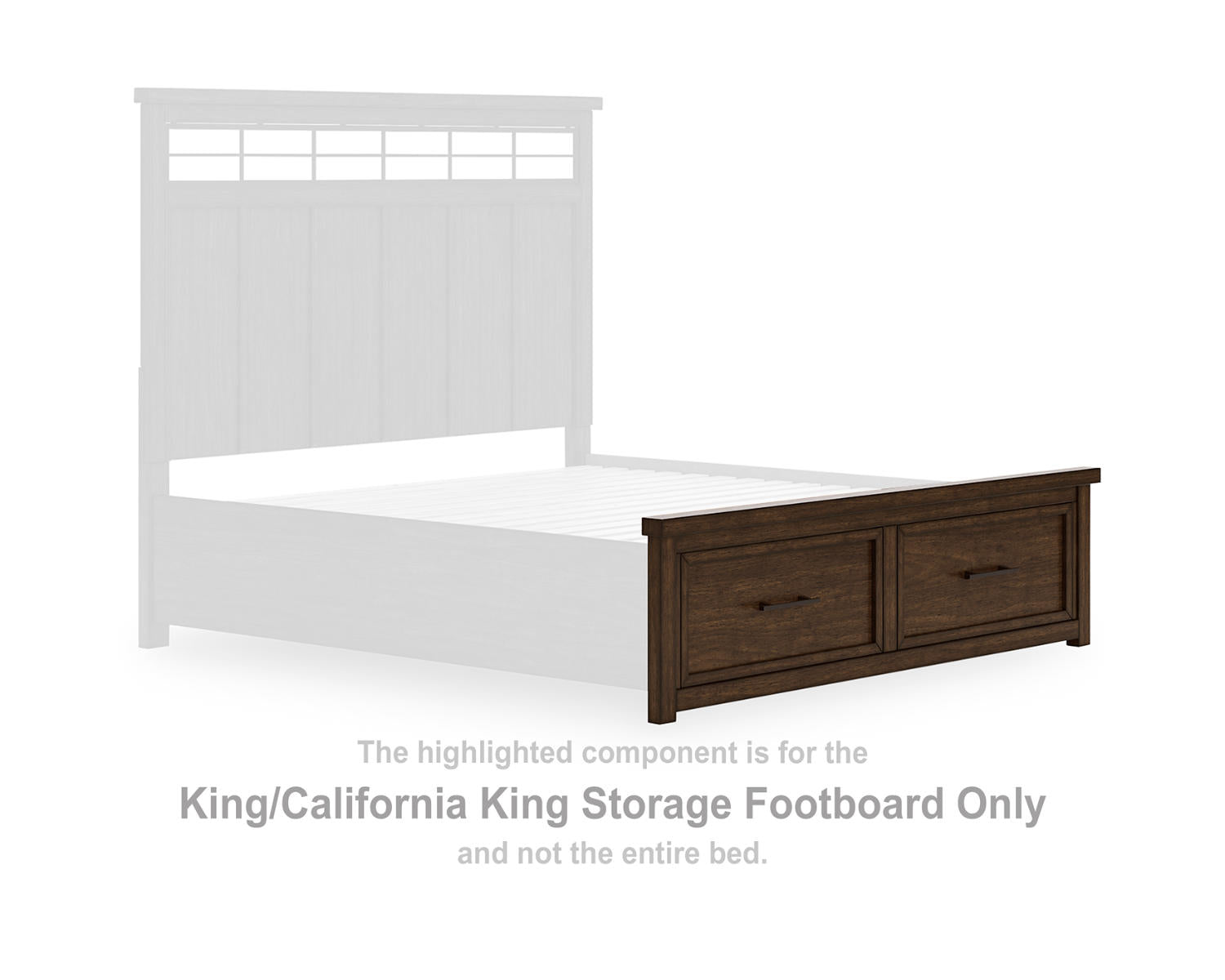 Taffenbrook King/California King Storage Footboard