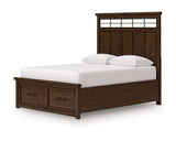 Cama Queen Taffenbrook con almacenamiento y paneles
