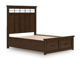 Cama Queen Taffenbrook con almacenamiento y paneles
