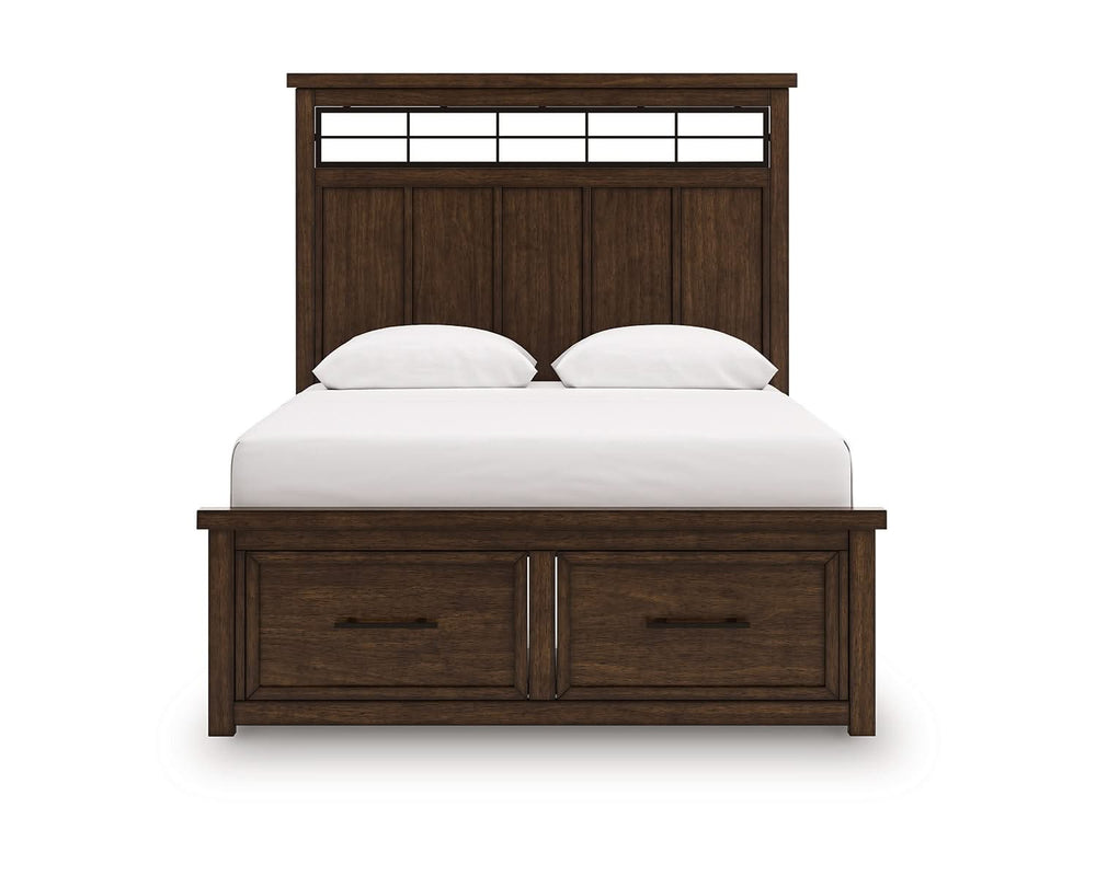Cama Queen Taffenbrook con almacenamiento y paneles
