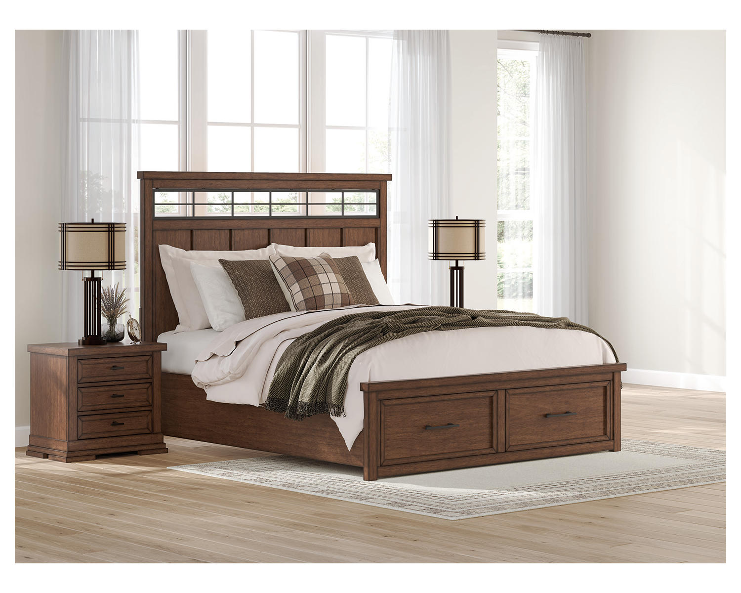 Taffenbrook California King Panel Storage Bed