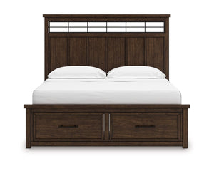 Cama California King Taffenbrook con almacenamiento y paneles