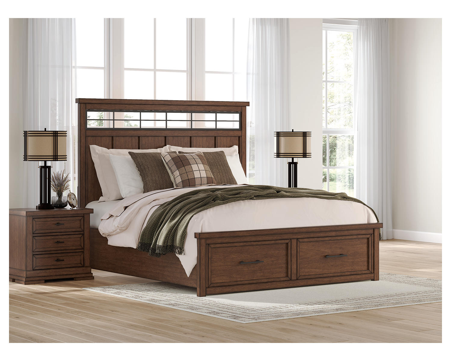 Taffenbrook King Panel Storage Bed