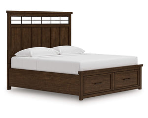 Cama Taffenbrook King con almacenamiento y paneles