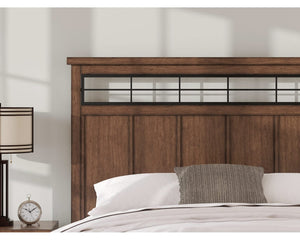 Cama Taffenbrook King con almacenamiento y paneles